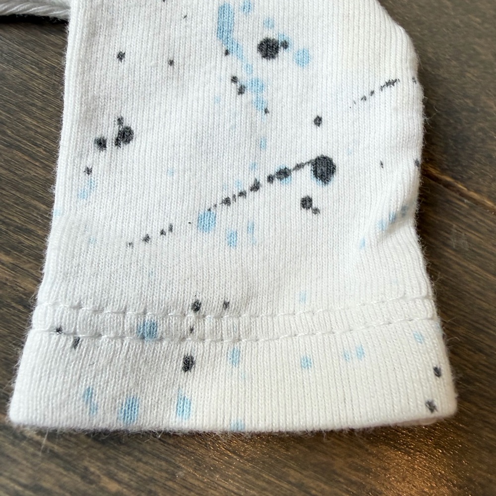 Cream & Blue Splatter-Print Kids Set - Picture 5 of 12